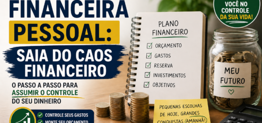 Organização Financeira: 7 passos para montar um orçamento mensal realista e finalmente ter controle do seu dinheiro